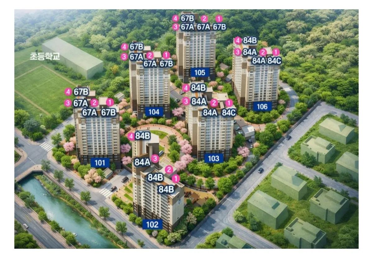덕진 거제의 봄 우선분양전환 후 공가세대